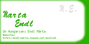 marta endl business card